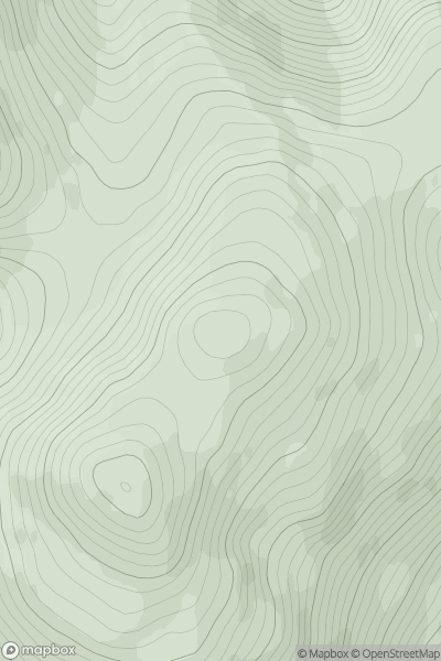 Thumbnail image for Cruachan Beag [Mull and Nearby Islands] [NM597308] showing contour plot for surrounding peak